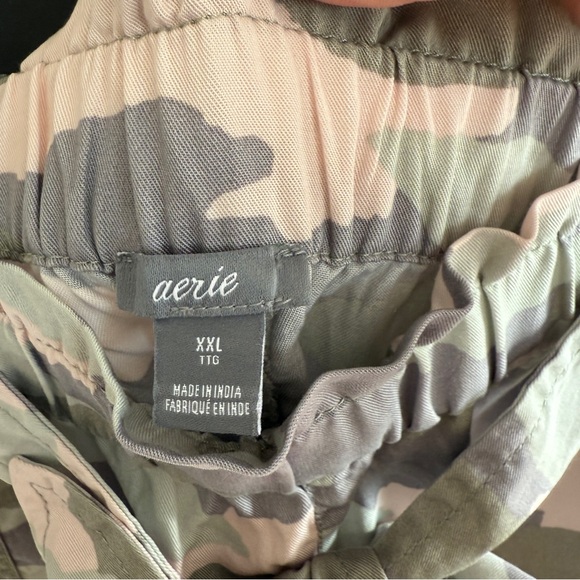 Aerie Pink and Green Camo Shorts - Picture 2 of 3